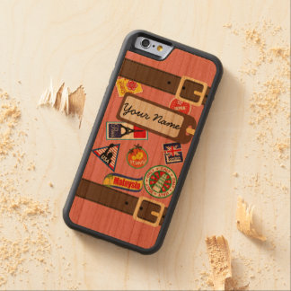 Travel Luggage with Stickers Bumper iPhone 6 Case