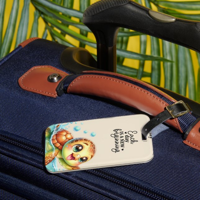 "Travel Made Stylish" 🌍 Luggage Tag (Front Insitu 3)
