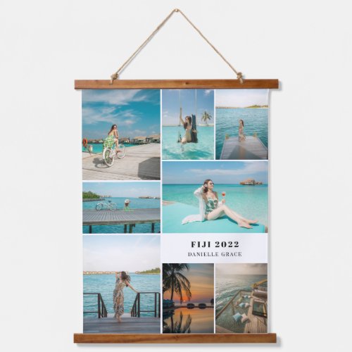 Travel Memories Editable Color Photo Wall Tapestry