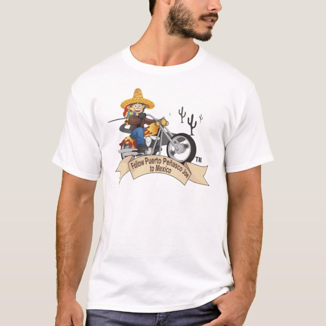 Travel Mexico with Puerto Peansco Joe T-Shirt (Front)
