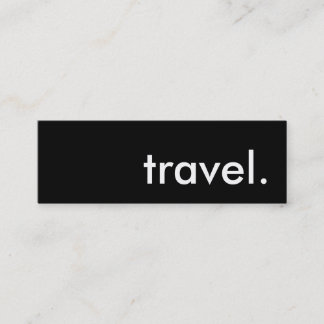 travel. mini business card