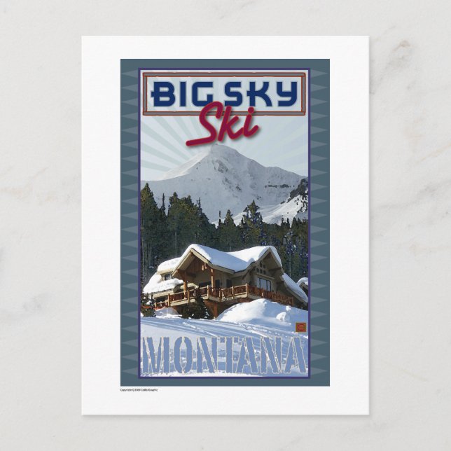 TRAVEL-Montana-Big Sky- Postcard (Front)