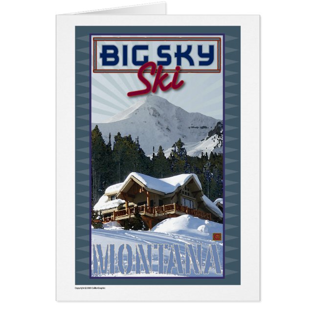 TRAVEL-Montana-Ski Big Sky Cards (Front)