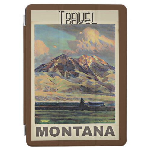 Travel Montana vintage poster iPad Air Cover