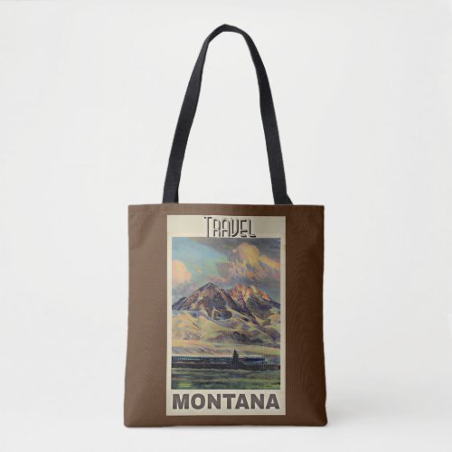 Travel Montana vintage poster Tote Bag