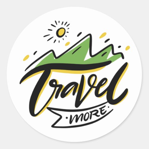Travel More Sticker