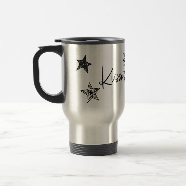 Travel Mug. Aluminum. KtK. Stars Travel Mug (Left)