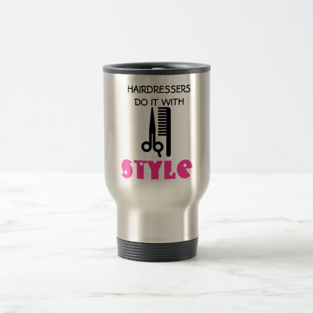 TRAVEL MUG/ HAIRSTYLE MUG (Center)