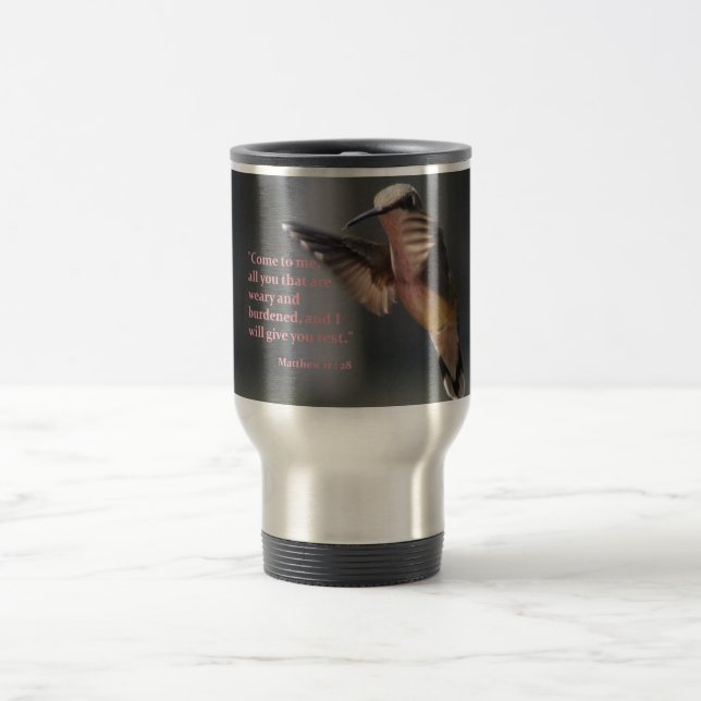 Travel mug...Hummingbird...rest Travel Mug (Center)