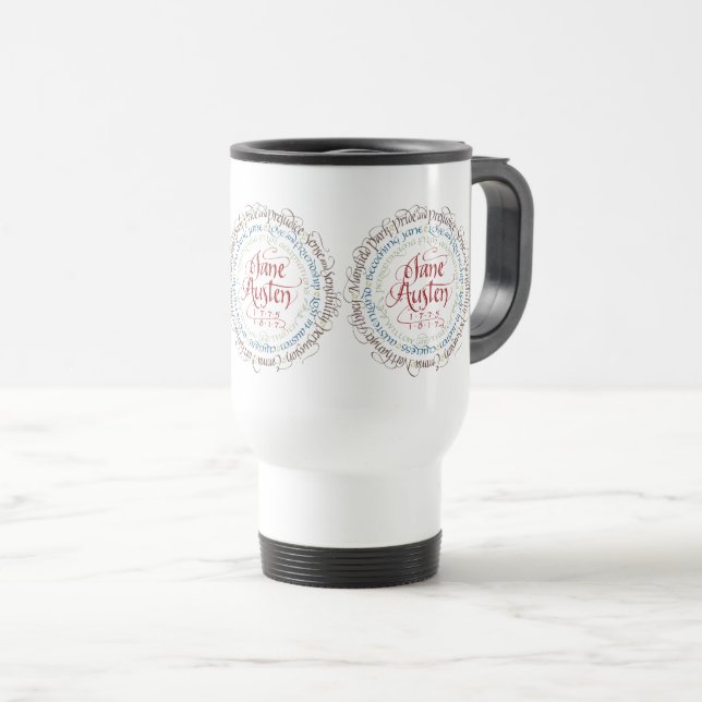 Travel Mug - Jane Austen Period Drama Adaptations (Front Right)