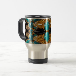 Travel Mug with Bahamas Colors Design