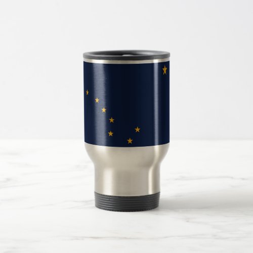 Travel Mug with Flag of  Alaska State _ USA