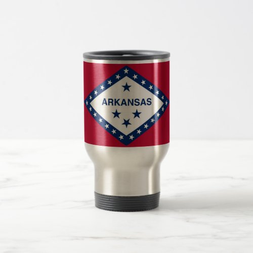 Travel Mug with Flag of  Arkansas State _ USA