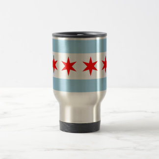 Travel Mug with Flag of  Chicago - USA