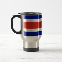 Travel Mug with Flag of Costa Rica