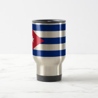 Travel Mug with Flag of Cuba