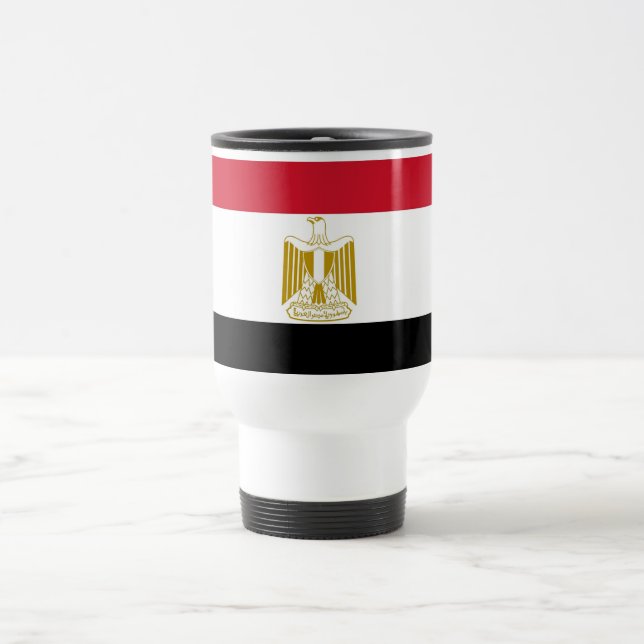 Travel Mug with Flag of Egypt (Center)