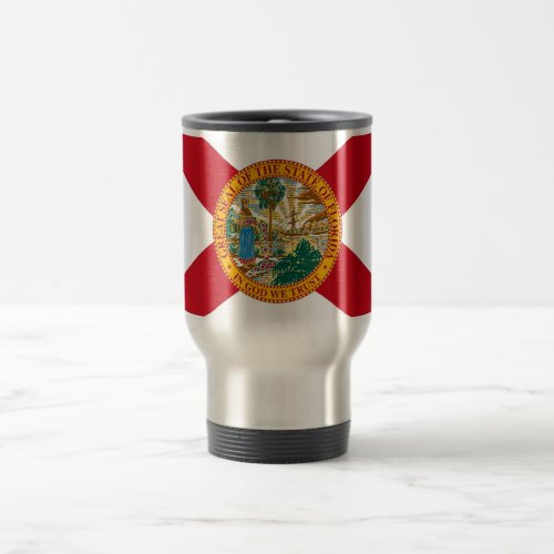 Travel Mug with Flag of Florida State _ USA