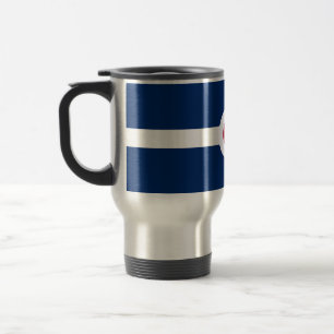 Travel Mug with Flag of Indianapolis, USA