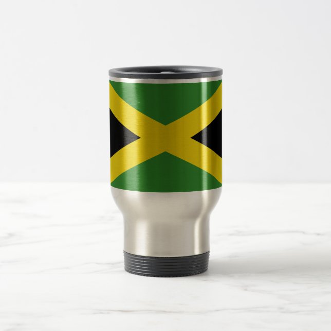 Travel Mug with Flag of Jamaica (Center)