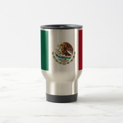 Travel Mug with Flag of Mexico