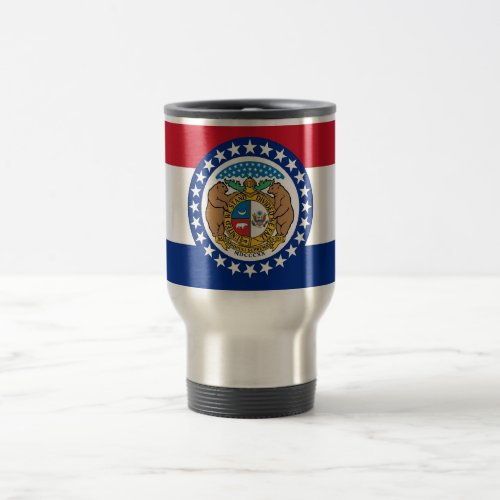 Travel Mug with Flag of Missouri State _ USA