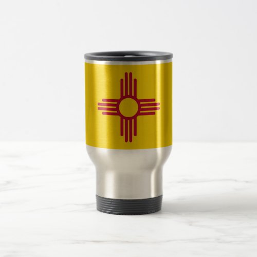 Travel Mug with Flag of New Mexico State _ USA