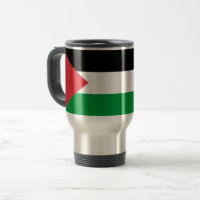 Travel Mug with Flag of Palestine