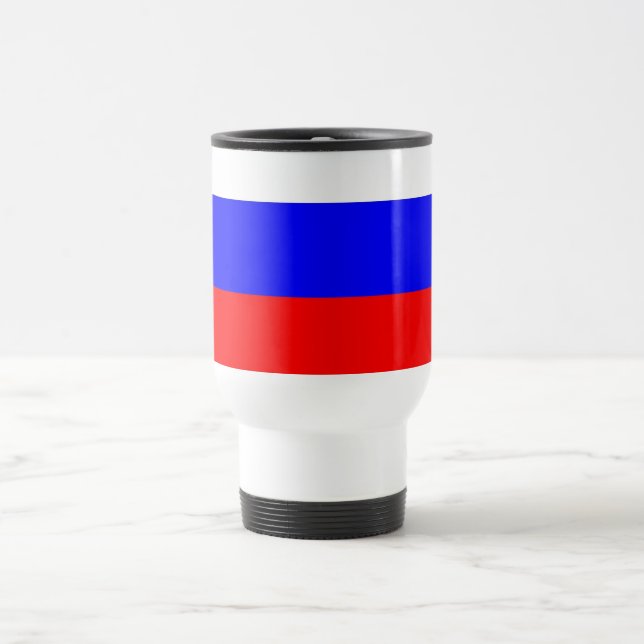 Travel Mug with Flag of Russia (Center)