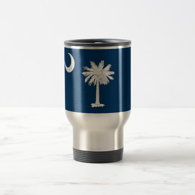 Travel Mug with Flag of South Carolina State - USA (Center)