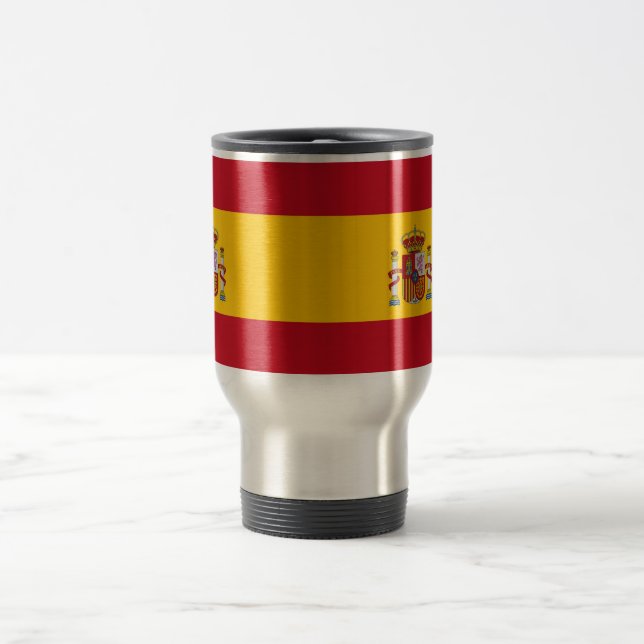 Travel Mug with Flag of Spain (Center)