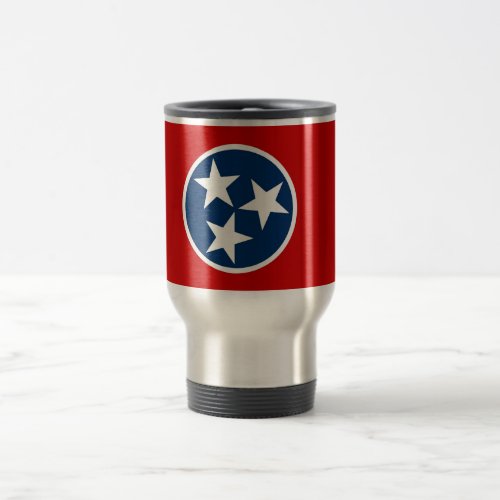 Travel Mug with Flag of Tennessee State _ USA