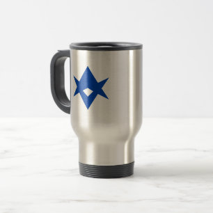 Travel Mug with Flag of Toyota City, Japan