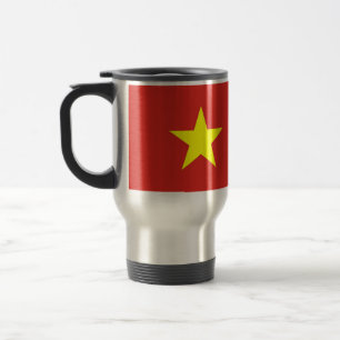 Travel Mug with Flag of Vietnam
