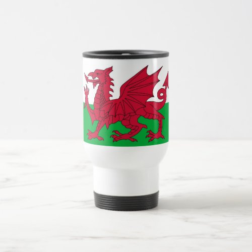 Travel Mug with Flag of  Wales