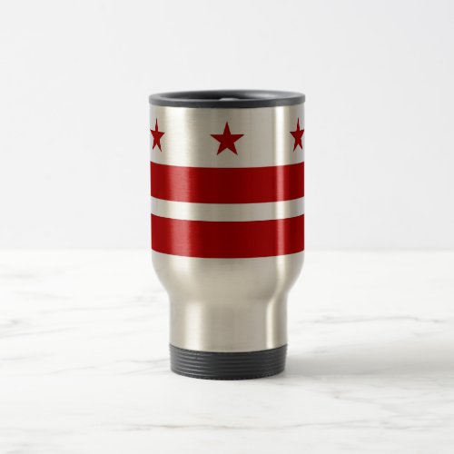 Travel Mug with Flag of  Washington DC_ USA