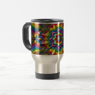 Travel Mug with LGBTQ Colors Design
