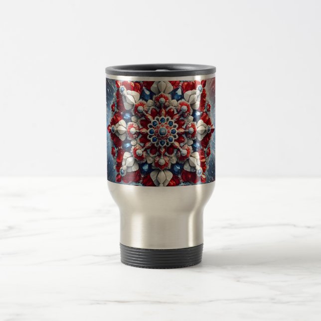 Travel Mug with Norway Colors Design (Center)