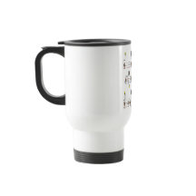 Travel Mug with Switch Diagrams for Electricians