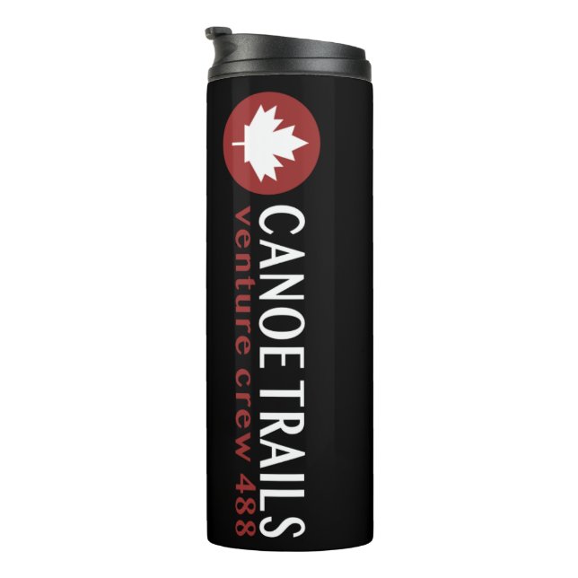 Travel Mug with white block logo (Rotated Right)