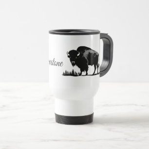 Travel Mug-Yellowstone Buffalo Travel Mug