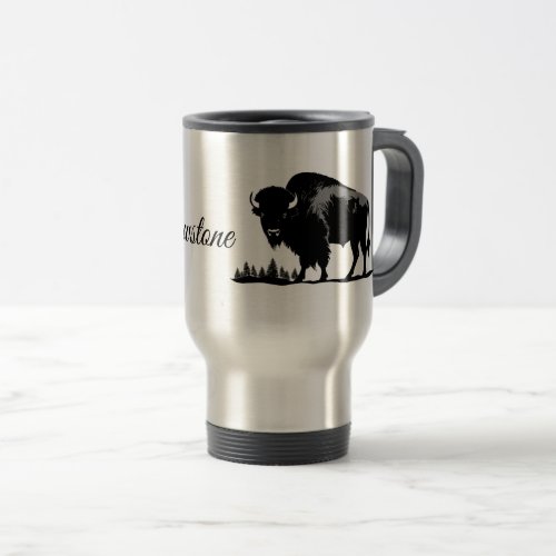 Travel Mug_Yellowstone Buffalo Travel Mug