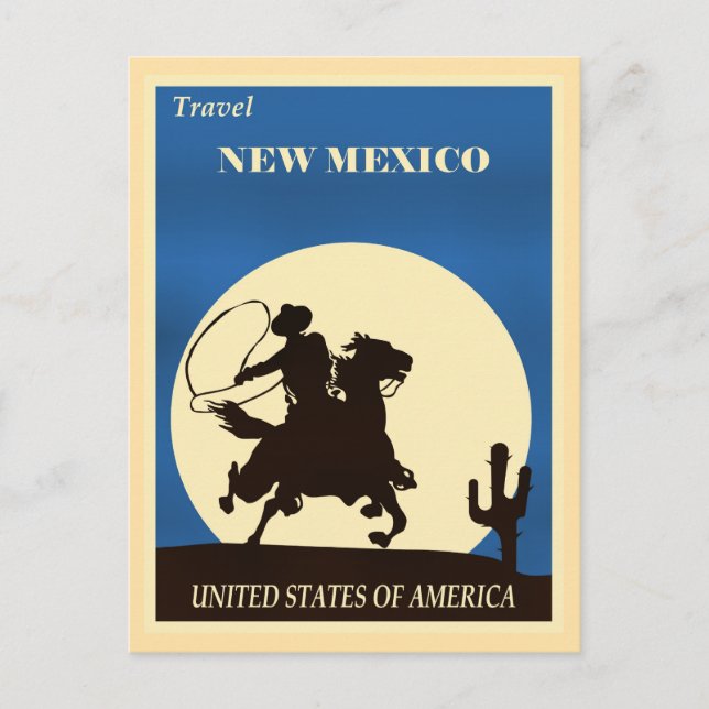 Travel New Mexico Postcard (Front)