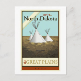 Travel North Dakota Postcard