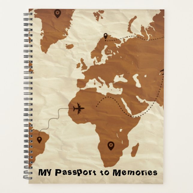 Travel notebook with motivational quotes (Front)