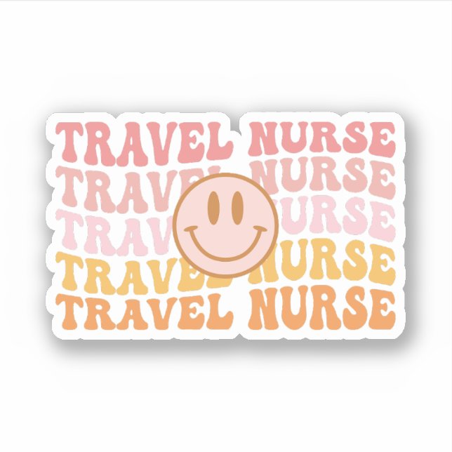 Travel Nurse Gift, Travel Nursing Sticker (Front)