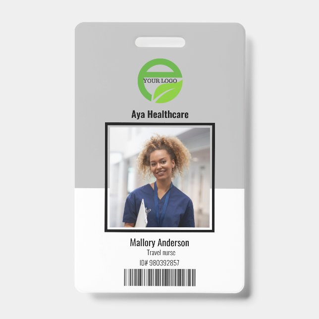 Travel Nurse ID Photo Badge (Front)