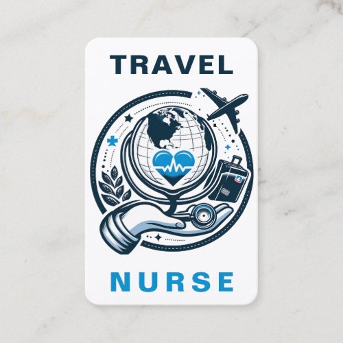 Travel Nurse RN LVN LPN Caretaker Business Card