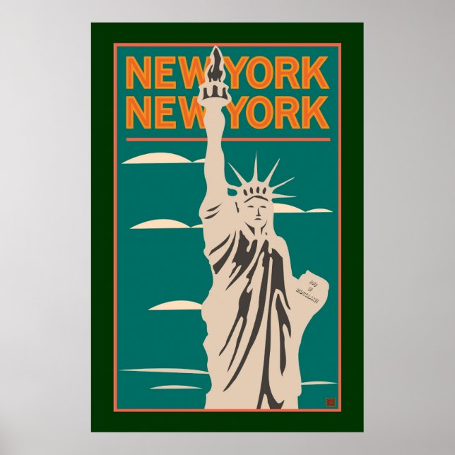 TRAVEL-NY, NY Liberty Poster (Front)