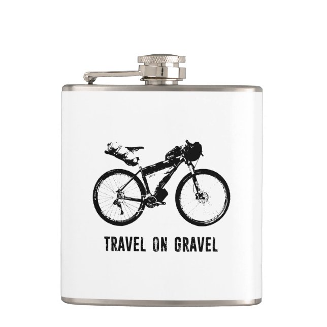 Travel On Gravel Bikepacking Flask (Front)